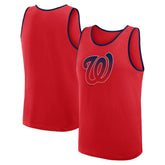 Washington Nationals Logo Athletic Unmatched Success Tank Top - Red Tanks