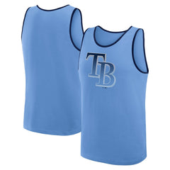 Tampa Bay Rays Logo Athletic Unmatched Success Tank Top - Light Blue Tanks