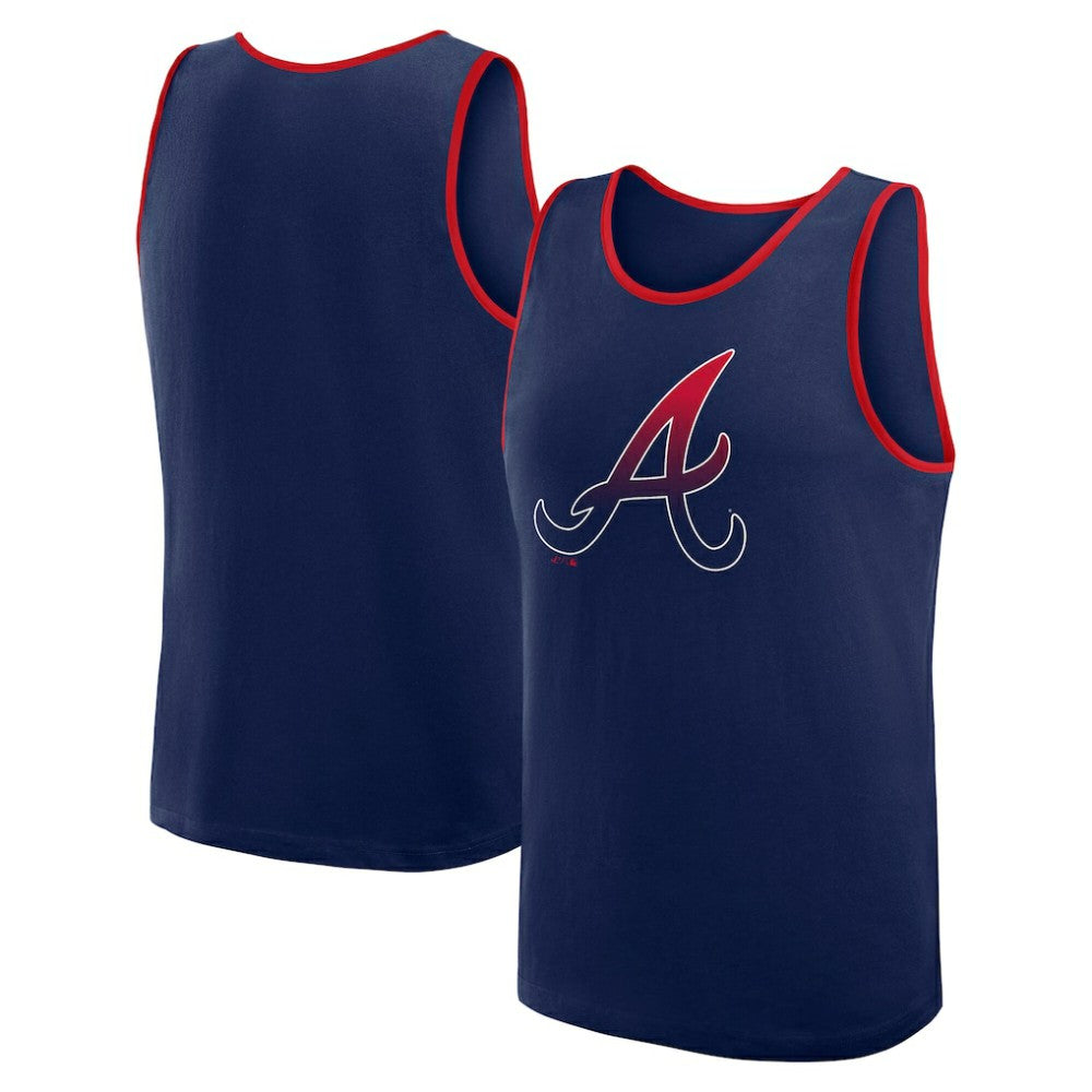Atlanta Braves Logo Athletic Unmatched Success Tank Top - Navy Tanks
