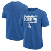 Los Angeles Dodgers Logo Athletic Top Notch T-Shirt - Heather Royal T-shirts