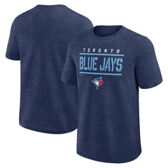 Toronto Blue Jays Logo Athletic Top Notch T-Shirt - Heather Navy T-shirts