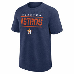 Houston Astros Logo Athletic Top Notch T-Shirt - Heather Navy T-shirts