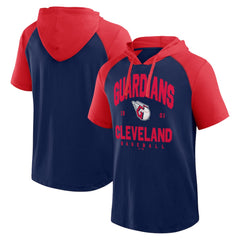 Cleveland Guardians Logo Athletic Prime Hoodie T-Shirt - Navy Hoodies