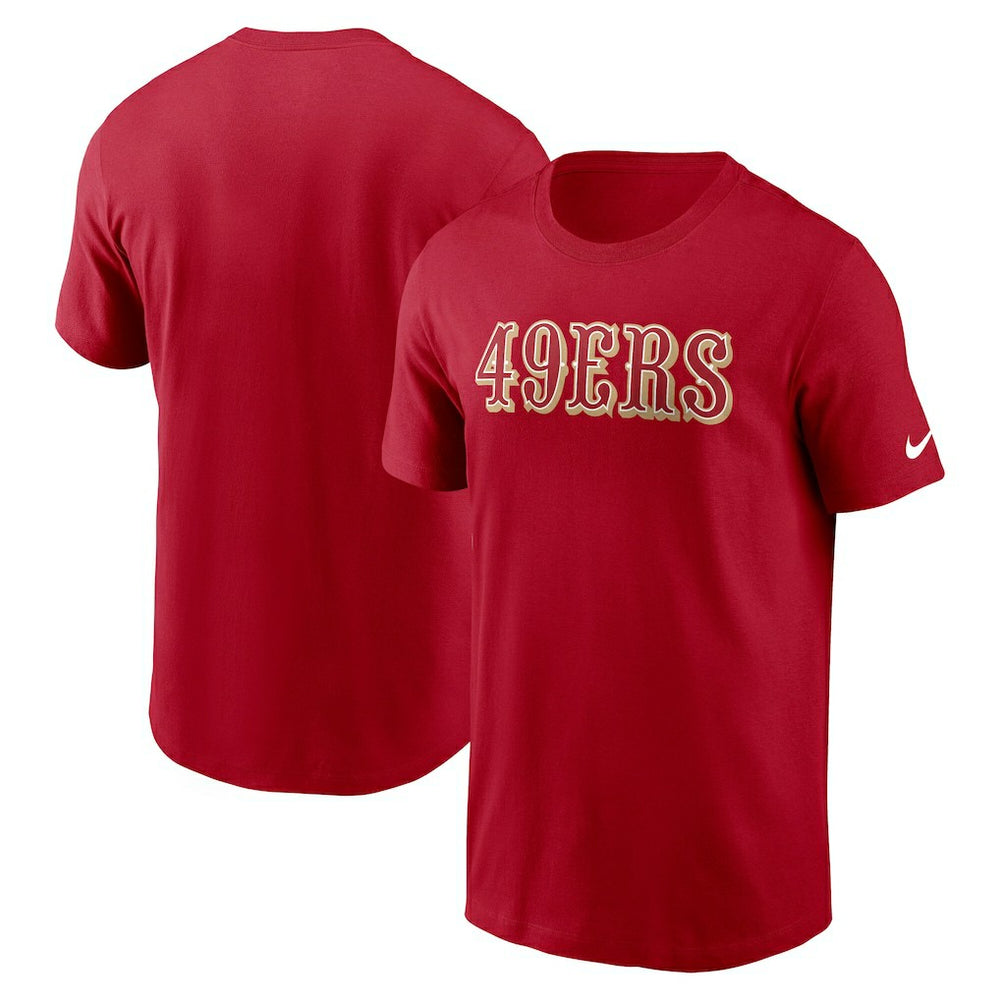 San Francisco 49ers Primetime Wordmark Essential T-Shirt Scarlet
