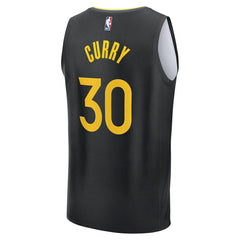 NBA Stephen Curry Golden State Warriors Fast Break Replica Player Jersey sale - Statement Editi- Black