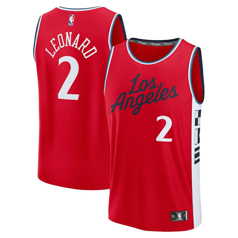 NBA Kawhi Leonard LA Clippers Fast Break Replica Player Jersey - Statement Edition - Red