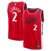 NBA Kawhi Leonard LA Clippers Fast Break Replica Player Jersey - Statement Edition - Red