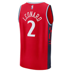 NBA Kawhi Leonard LA Clippers Fast Break Replica Player Jersey - Statement Edition - Red