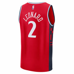 NBA Kawhi Leonard LA Clippers Youth Fast Break Replica Player Jersey - Statement Edition - Red