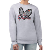 NHL Florida Panthers G-III 4Her by Carl Banks Women's Animal Print Heart Fleece Pullover Sweatshirt - Heather Gray
