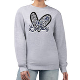 NHL Tampa Bay Lightning G-III 4Her by Carl Banks Women's Animal Print Heart Fleece Pullover Sweatshirt - Heather Gray