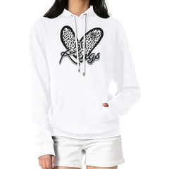 NHL Los Angeles Kings G-III 4Her by Carl Banks Women's Animal Print Heart Fleece Pullover Hoodie - White