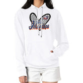 NHL New York Islanders G-III 4Her by Carl Banks Women's Animal Print Heart Fleece Pullover Hoodie - White