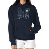 NHL Toronto Maple Leafs G-III 4Her by Carl Banks Women's Animal Print Heart Fleece Pullover Hoodie - Navy