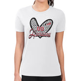 NHL Carolina Hurricanes G-III 4Her by Carl Banks Women's Super-Slim Fit Lightweight Animal Print Heart T-Shirt - White