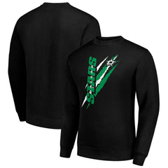 NHL Dallas Stars Starter Color Scratch Pullover Sweatshirt - Black