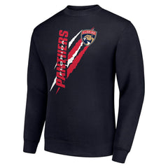 NHL Florida Panthers Starter Color Scratch Pullover Sweatshirt - Navy