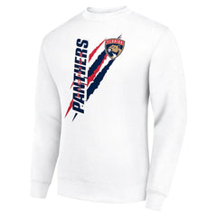 NHL Florida Panthers Starter Color Scratch Pullover Sweatshirt - White