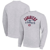 NHL Montreal Canadiens Starter Stick And Puck Logo Fleece Pullover Sweatshirt - Heather Gray