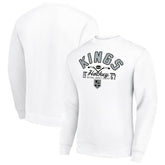 NHL Los Angeles Kings Starter Stick And Puck Logo Fleece Pullover Sweatshirt - White