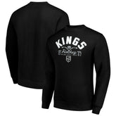 NHL Los Angeles Kings Starter Stick And Puck Logo Fleece Pullover Sweatshirt - Black