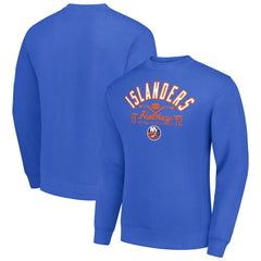 NHL New York Islanders Starter Stick And Puck Logo Fleece Pullover Sweatshirt - Royal
