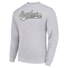 NHL Anaheim Ducks Starter Tailsweep City Pullover Sweatshirt - Heather Gray