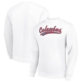 NHL Columbus Blue Jackets Starter Tailsweep City Pullover Sweatshirt - White