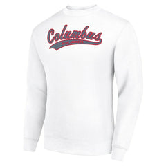 NHL Columbus Blue Jackets Starter Tailsweep City Pullover Sweatshirt - White