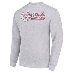 NHL Colorado Avalanche Starter Tailsweep City Pullover Sweatshirt - Heather Gray