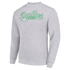 NHL Dallas Stars Starter Tailsweep City Pullover Sweatshirt - Heather Gray