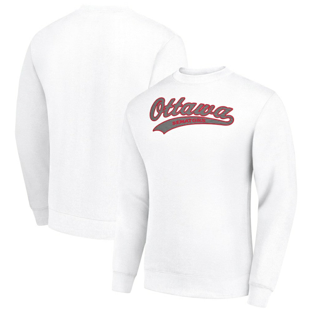 NHL Ottawa Senators Starter Tailsweep City Pullover Sweatshirt - White