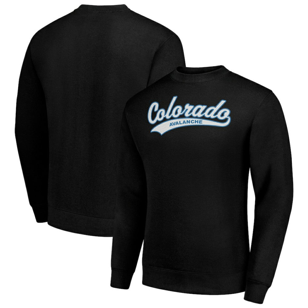 NHL Colorado Avalanche Starter Tailsweep City Pullover Sweatshirt - Black