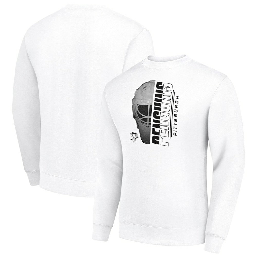 NHL Pittsburgh Penguins Starter Half Helmet Team Logo Pullover Sweatshirt - White