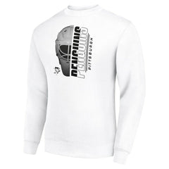NHL Pittsburgh Penguins Starter Half Helmet Team Logo Pullover Sweatshirt - White