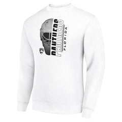 NHL Florida Panthers Starter Half Helmet Team Logo Pullover Sweatshirt - White