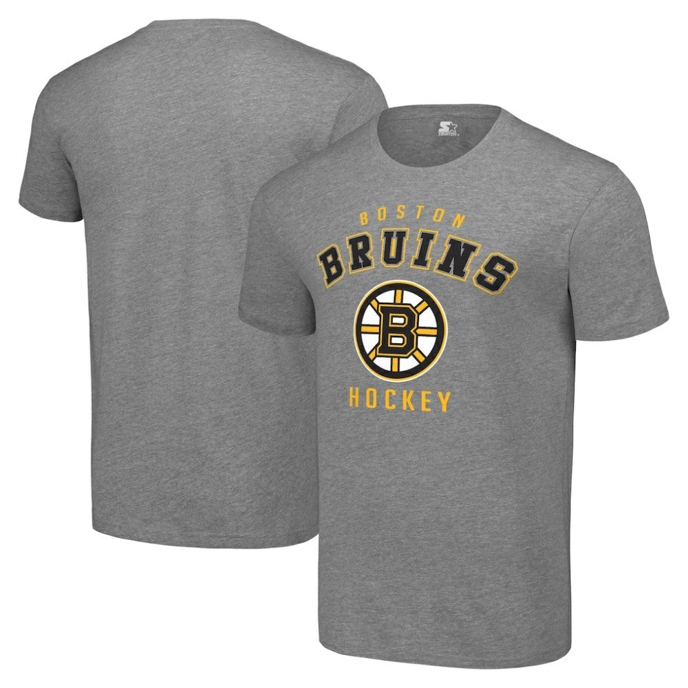 NHL Boston Bruins Starter Logo T-Shirt - Heather Gray