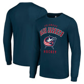 NHL Columbus Blue Jackets Starter Logo Long Sleeve T-Shirt - Navy