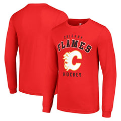 NHL Calgary Flames Starter Logo Long Sleeve T-Shirt - Red