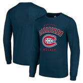 NHL Montreal Canadiens Starter Logo Long Sleeve T-Shirt - Navy