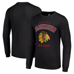 NHL Chicago Blackhawks Starter Logo Long Sleeve T-Shirt - Black
