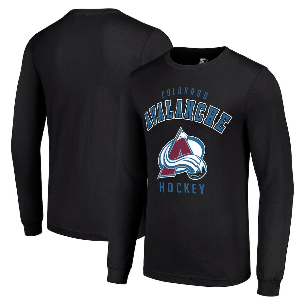 NHL Colorado Avalanche Starter Logo Long Sleeve T-Shirt - Black