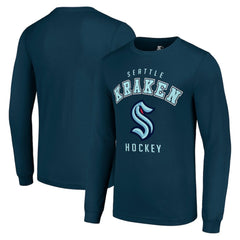 NHL Seattle Kraken Starter Logo Long Sleeve T-Shirt - Navy