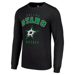 NHL Dallas Stars Starter Logo Long Sleeve T-Shirt - Black