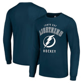 NHL Tampa Bay Lightning Starter Logo Long Sleeve T-Shirt - Navy