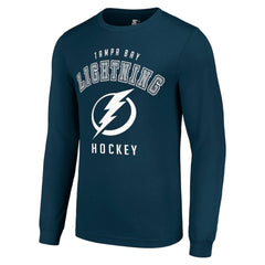 NHL Tampa Bay Lightning Starter Logo Long Sleeve T-Shirt - Navy