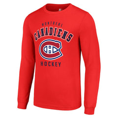 NHL Montreal Canadiens Starter Logo Long Sleeve T-Shirt - Red