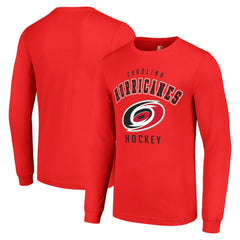 NHL Carolina Hurricanes Starter Logo Long Sleeve T-Shirt - Red