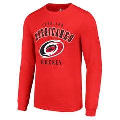 NHL Carolina Hurricanes Starter Logo Long Sleeve T-Shirt - Red