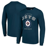 NHL Winnipeg Jets Starter Logo Long Sleeve T-Shirt - Navy